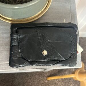 Chic Black Leather Women's Wallet
